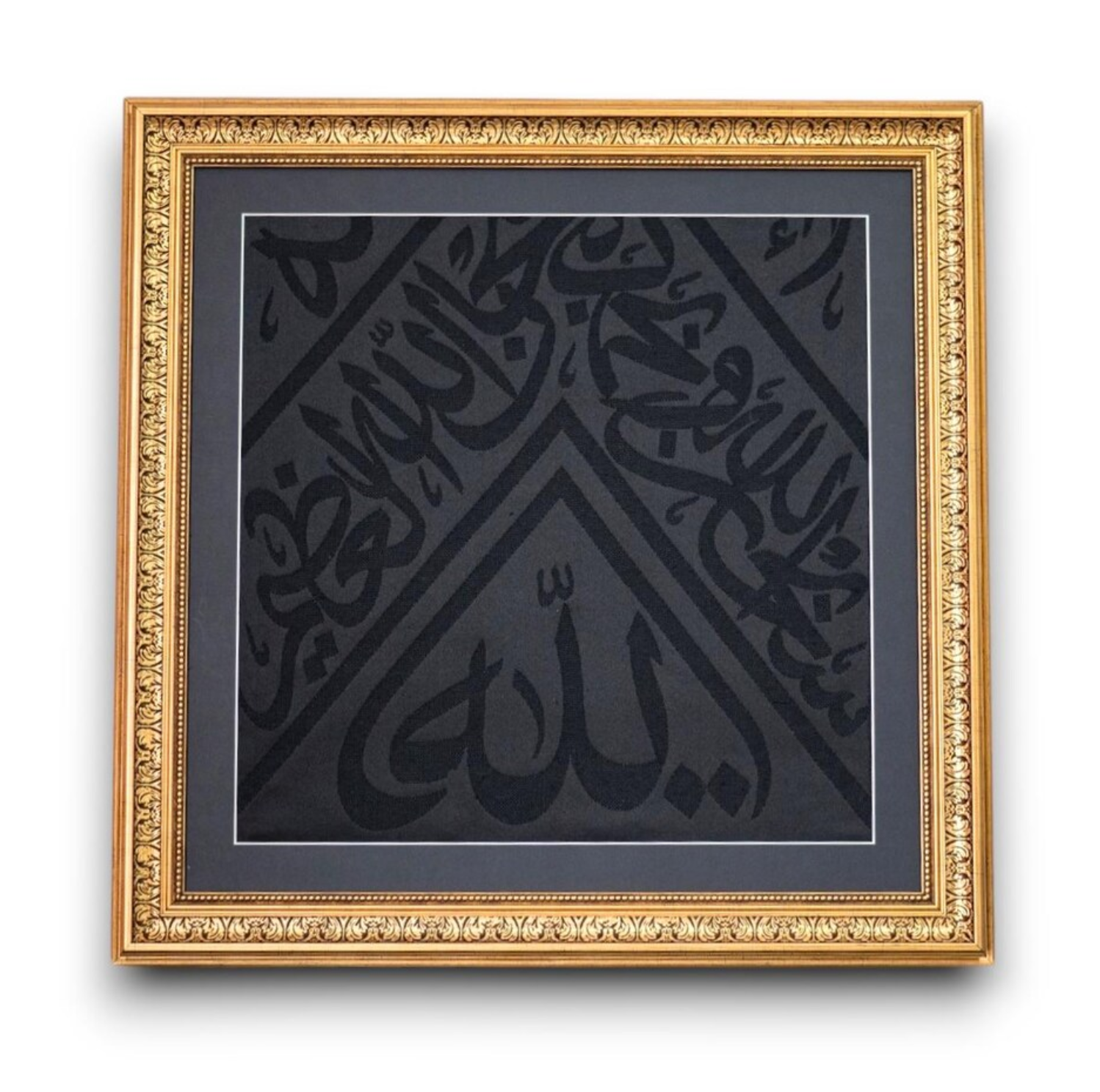 Certificated  framed original kaaba cover -İslamic WallArt-Ramadan Decor