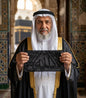 Certified Kaaba Kiswa Cloth:  Piece from Holy Kaaba 35 CM X 20 CM